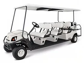 Cushman Shuttle personnel transport vehicle